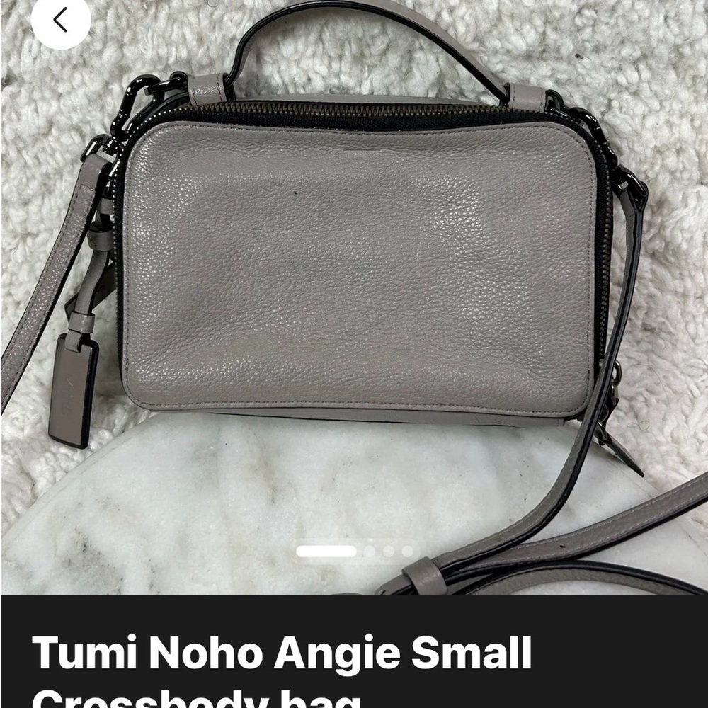 Tumi Noho Angie Small Crossbody - Gray with Black Trim